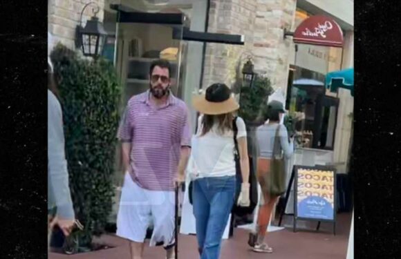 Adam Sandler Using Cane While Recovering from Hip Surgery