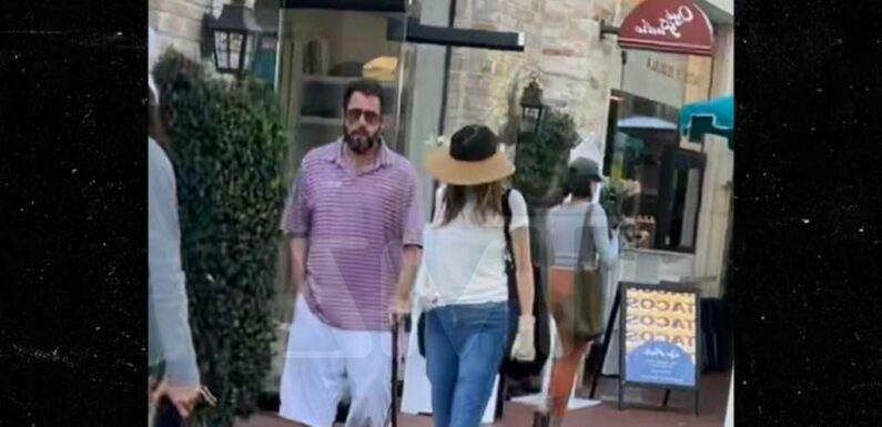 Adam Sandler Using Cane While Recovering from Hip Surgery