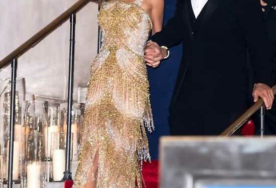 Amal Clooney wore a flapper Versace gown to the Clooney Foundation event