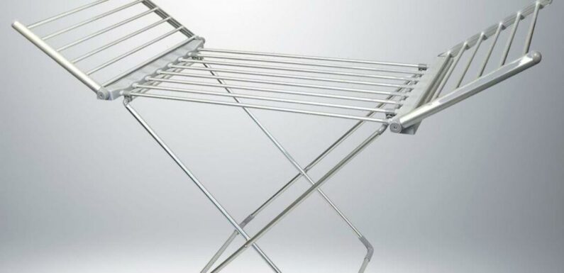 Amazon has an energy-efficient heated clothes airer for under £50