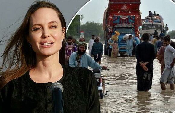 Angelina Jolie visits flood-ravaged Pakistan amid humanitarian crisis