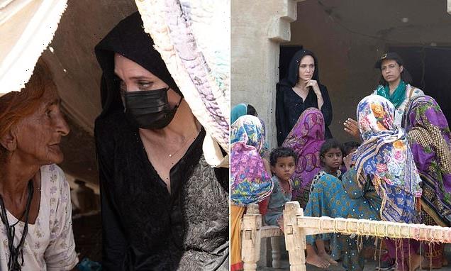 Angelina Jolie visits flood-ravaged Pakistan