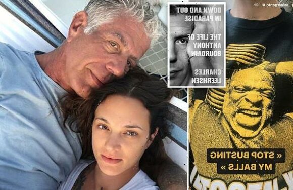 Asia Argento posts image with 'stop busting my balls'