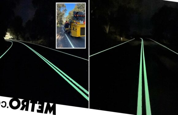 Australia's luminous highway looks like it's straight out of a scene from Tron