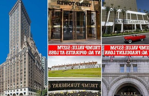 Breakdown of properties New York claims Trump inflated