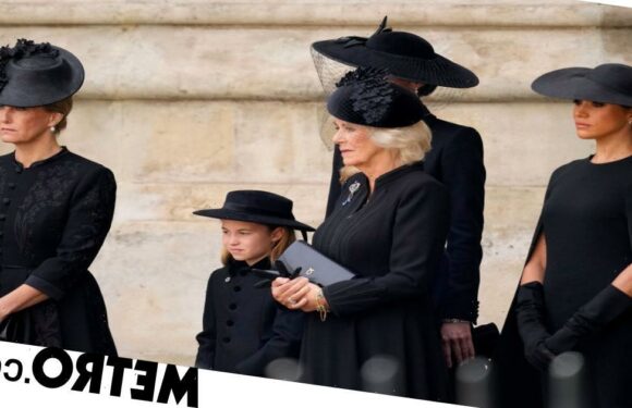 Camilla honours the Queen by carrying a handbag by her favourite designer