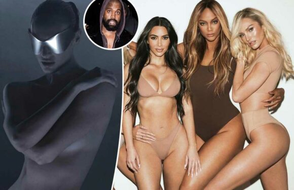 Candice Swanepoel stars in Kanye’s Yeezy ads after posing for Kim’s Skims