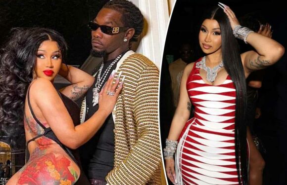 Cardi B bares her butt in dangerously low-cut dress