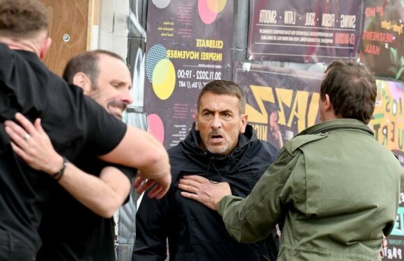 Coronation Street spoiler pics see Spiders protest friends clash with Peter Barlow