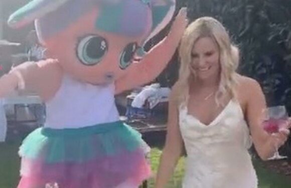 Danielle Armstrong’s magical post-wedding garden BBQ with bespoke decorations