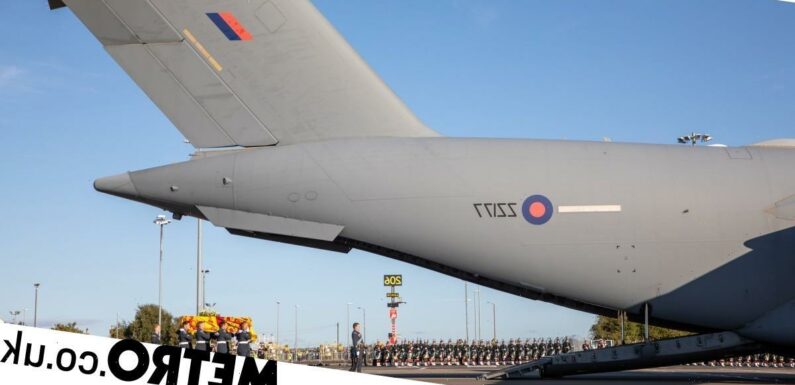 Flight carrying Queen Elizabeth's coffin becomes the most tracked in history