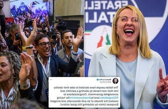 Giorgia Meloni vows to 'lift Italy up' after election victory