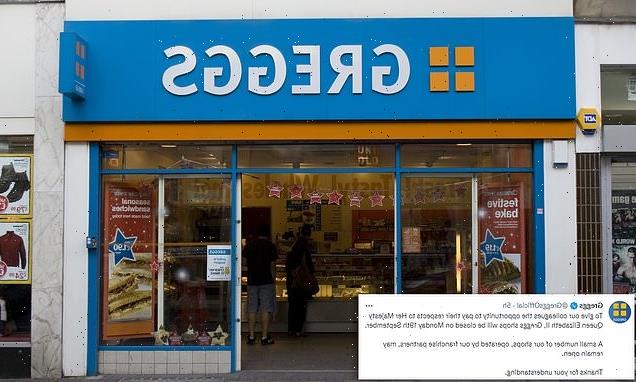 Greggs joins the long list of businesses CLOSING for Queen's funeral