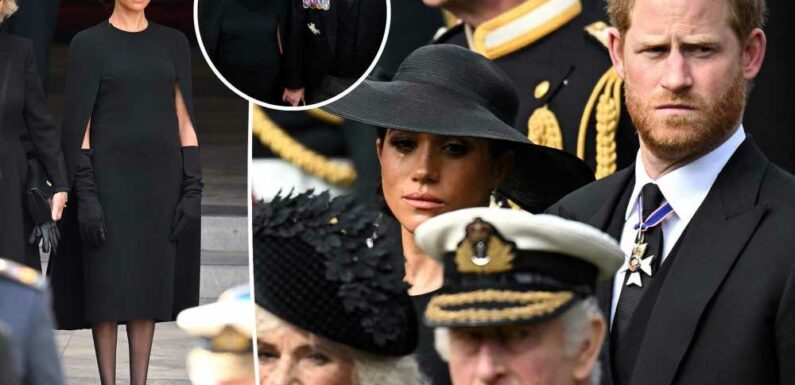 How Prince Harry made Meghan Markle feel ‘comfortable’ at Queen’s funeral