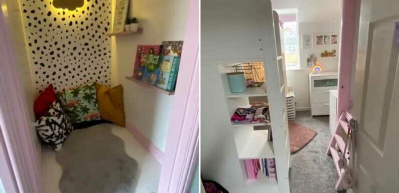 I transformed my daughter's  boring box room into an amazing space for under £100 | The Sun