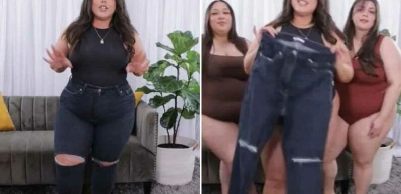 I’m a size 14 and my besties are a 16 and 18 – we tried on the same pair of Khloe Kardashian’s Good American jeans | The Sun