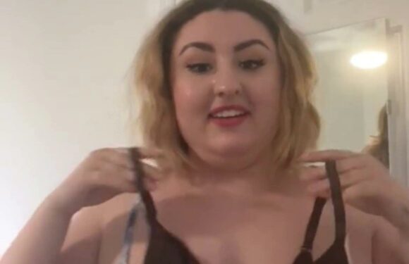 I’ve got 42DD boobs and was stunned when my Kim Kardashian Skims bra arrived…it was TINY, here’s what it looks like on | The Sun