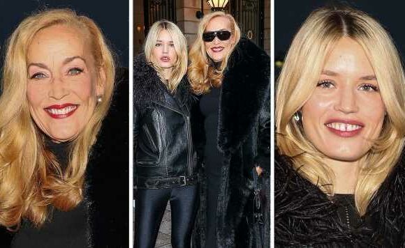 Jerry Hall and daughter Georgia May Jagger stun at Paris Fashion Week