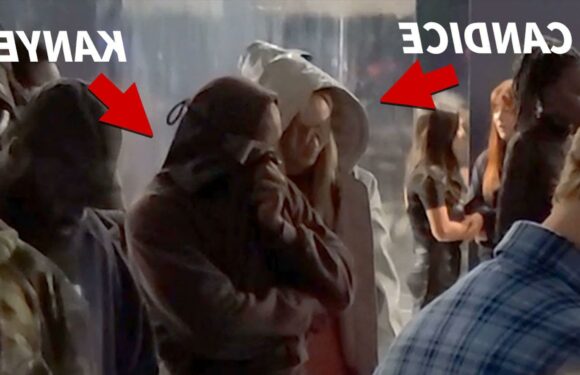 Kanye West Hanging Out with Model Candice Swanepoel