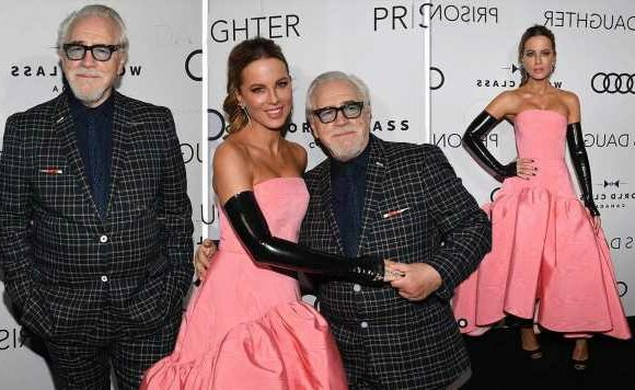 Kate Beckinsale cosies up with Brian Cox at film festival