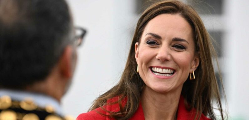 Kate Middleton Kicks Off Fall With a Red Peacoat