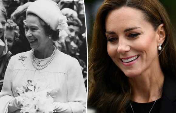 Kate Middleton wears Queen Elizabeths pearl earrings to Sandringham