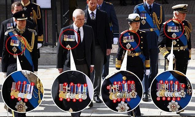 King Charles, Anne and Edward boast military medals on uniforms