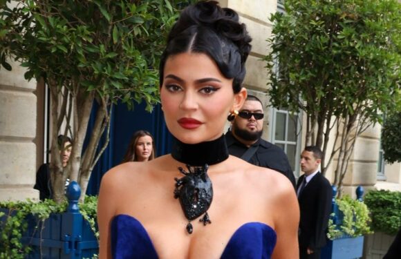 Kylie Jenner's Cone Bra Gown Plunges Down to Her Waistline