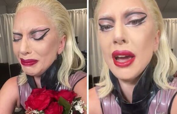 Lady Gaga sobs as shes forced to cancel show due to lightning strike