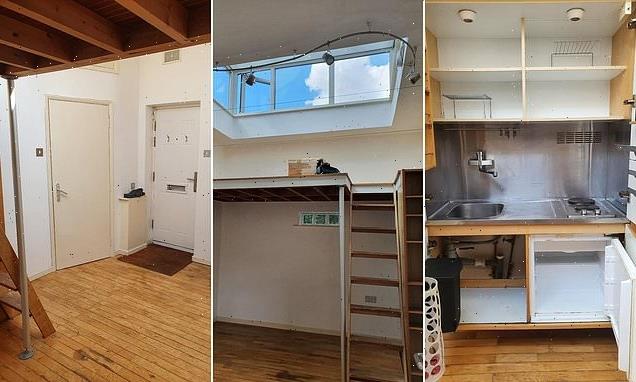 London studio flat with kitchen in a cupboard costs £1,300 a month