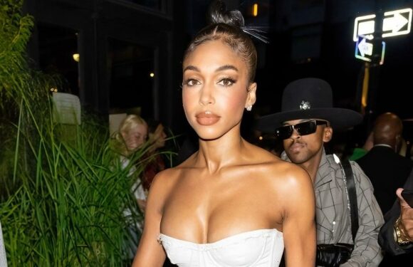 Lori Harvey Nailed the Lingerie-as-Outerwear Trend in a White Corset