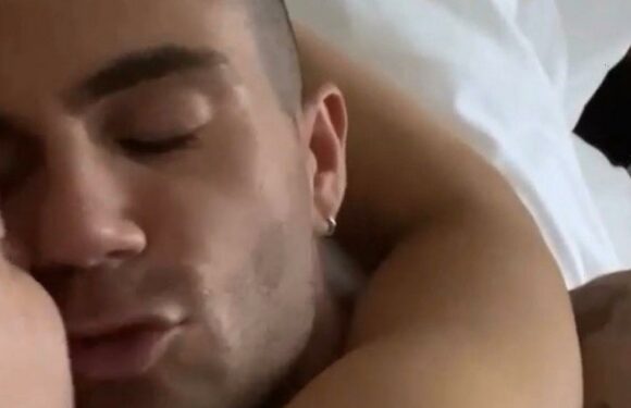 Max George and Maisie Smith cuddle in naked bed video after his ex issues warning
