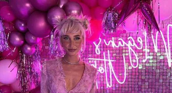 Megan McKenna’s jaw-dropping ’13 Going on 30’ birthday party with huge cake and bar