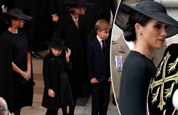 Meghan Markle joins Prince Harry, royal family at Queen’s funeral