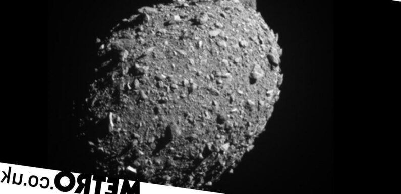 Nasa reveals final images taken by Dart before it pummeled an asteroid