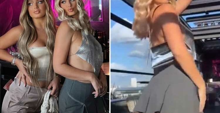 Newly single Love Island star Millie Court flashes her bum in TINY mini-skirt | The Sun