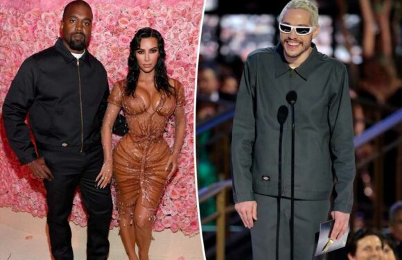 Pete Davidson copies Kanye West’s Met Gala look at Emmys 2022