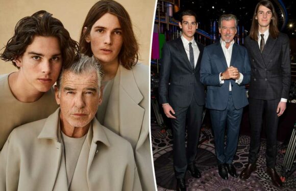 Pierce Brosnan covers British GQ with look-alike sons Dylan and Paris: photos