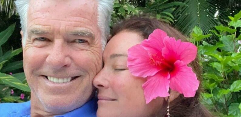 Pierce Brosnan shares loved-up pic with wife after weight row