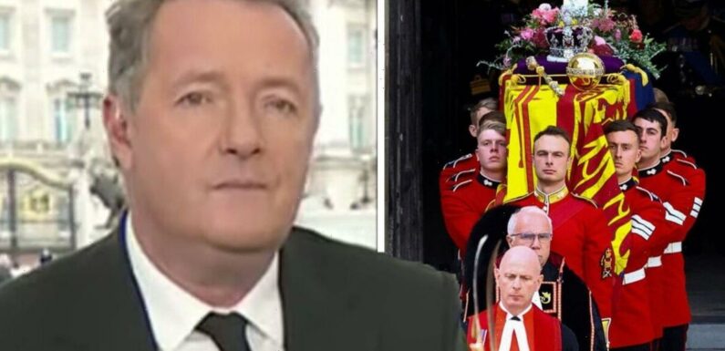 Piers Morgan fights tears over Queen’s ‘unbearably sad’ funeral