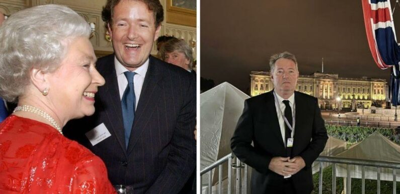 Piers Morgan prepares to bid sad farewell to Queen from the Palace