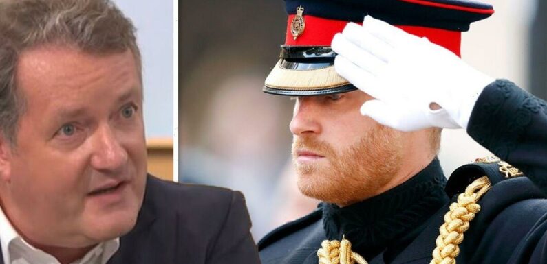 Piers Morgan stuns as he defends Prince Harrys right to wear uniform