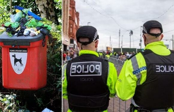 Police sends officers to catch people who don't clean up pets' poo