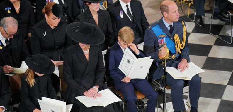 Prince George wipes away tears in heartbreaking clip as he says goodbye to Gan Gan