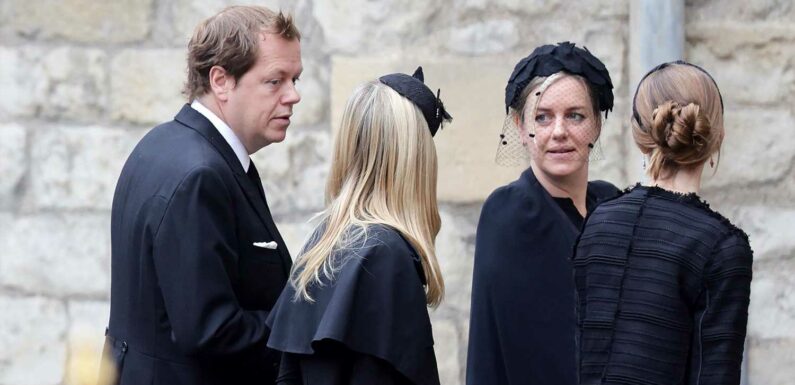Prince William and Prince Harry's Step-Siblings Made a Rare Appearance at the Queen's Funeral