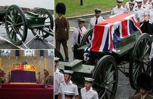 Queen's coffin to be on 123-year-old gun carriage to Westminster Abbey