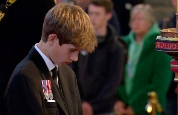 Queens grandson James, 14, likened to young Prince William at Dianas funeral