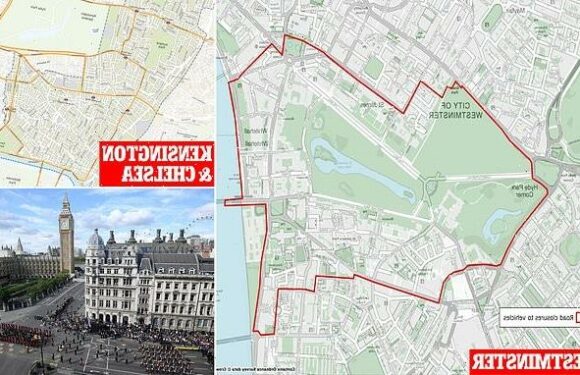 Road closures in London for Queen's funeral next Monday are revealed