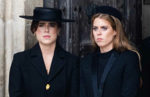 Royal fans all say the same thing as Princesses Beatrice and Eugenie appear to leave during Queen's funeral | The Sun