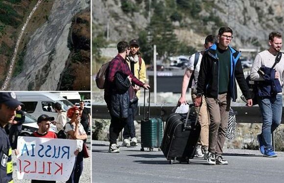 Russians are BANNED from driving into region bordering Georgia